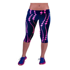 Printed Stretch plus size Cropped Leggings