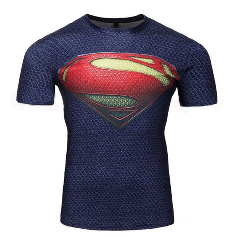 Superman Bodybuilding Short Sleeve 3D T Shirt