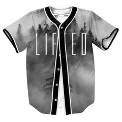 Overshirt Too Lifted Letters Baseball Jersey