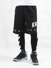 White Stripe Printed Hiphop Legging