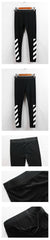 White Stripe Printed Hiphop Legging