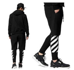 White Stripe Printed Hiphop Legging